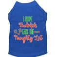 thumbnail image 1 of Christmas Pet Dog  Cat Shirt Screen Printed, "I Hope Rudolph Eats The Naughty List", 1 of 11