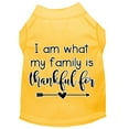 thumbnail image 1 of Pet Dog  Cat Shirt Screen Printed, "I Am What My Family Is Thankful For", 1 of 10