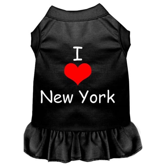 Mirage Pet I Heart New York Screen Print Dress, Black - Medium 12