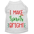 thumbnail image 1 of Christmas Pet Dog  Cat Shirt Screen Printed, "I Make Spirits Bright", 1 of 11