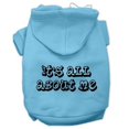 thumbnail image 1 of Mirage Pet  Its All About Me Screen Print Pet Hoodies, Baby Blue - Extra Small 8, 1 of 1