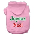 thumbnail image 1 of Mirage Pet  Joyeux Noel Screen Print Pet Hoodie, Light Pink - 2XL, 1 of 1