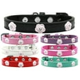 thumbnail image 1 of light pink rose widget dog collar lavender size 20, 1 of 5