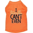 thumbnail image 1 of Mirage Pet Literally Can't Even Screen Print Dog Shirt Orange XXL, 1 of 2