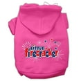 thumbnail image 1 of Mirage Pet  Little Firecracker Screen Print Pet Hoodies, Bright Pink - Extra Small, 1 of 1