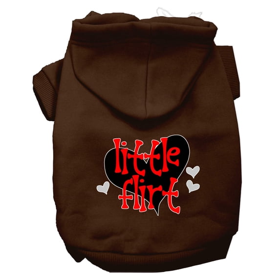 Pet, Dog Cat Hoodie Screen Printed, "Little Flirt"