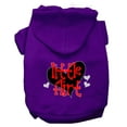 thumbnail image 1 of Pet, Dog  Cat Hoodie Screen Printed, "Little Flirt", 1 of 10