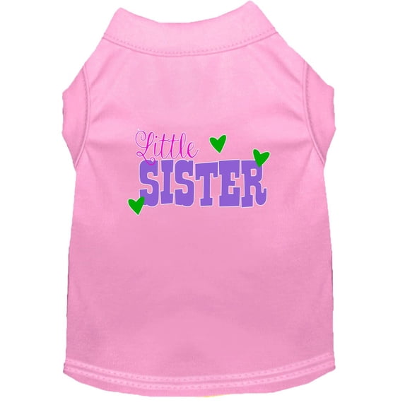 Pet Dog Cat Shirt Screen Printed, "Little Sister"