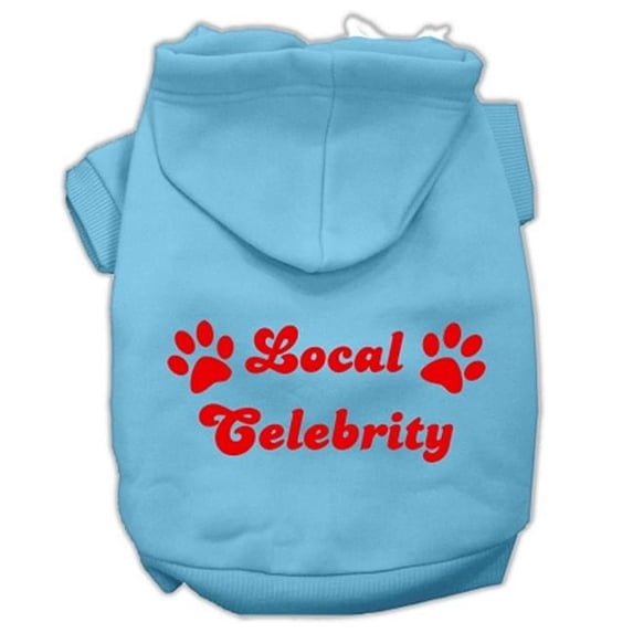 Mirage Pet Local Celebrity Screen Print Pet Hoodies, Baby Blue - 3XL 20