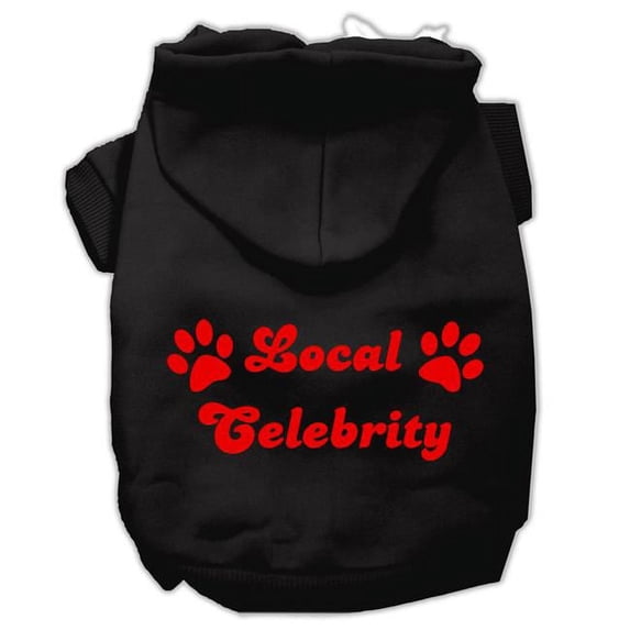 Mirage Pet Local Celebrity Screen Print Pet Hoodies, Black - 2XL 18