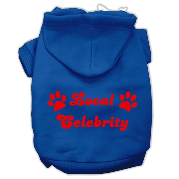 Pet Dog Cat Hoodie Screen Printed, "Local Celebrity"