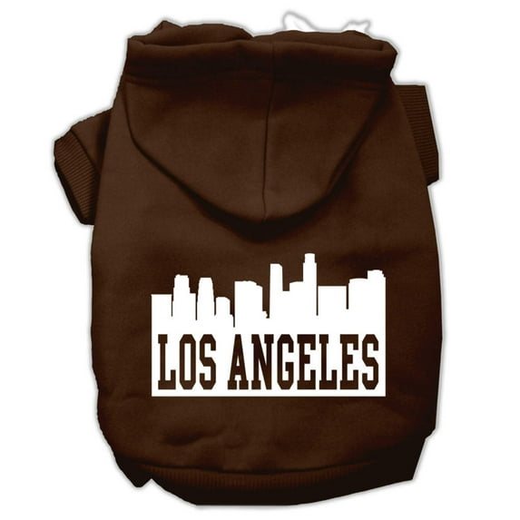 Pet Dog Cat Hoodie Screen Printed, "Los Angeles Skyline"