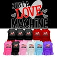 thumbnail image 1 of Dog Dress, Pet Dog  Cat Dress Screen Printed, "Just A Love Machine", 1 of 10