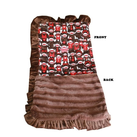 Mirage Pet Luxurious Plush Pet Blanket Funky Monkey Full Size