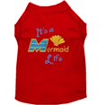 thumbnail image 1 of Mirage Pet  Mermaid Life Embroidered Dog Shirt, Red - Medium, 1 of 1