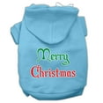 thumbnail image 1 of mirage 62-25-11 mdbbl merry christmas screen print pet hoodie baby blue - med, 1 of 10