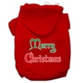 thumbnail image 1 of mirage 62-25-11 smrd merry christmas screen print pet hoodie red - size sm, 1 of 11
