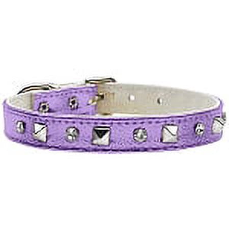 Mirage Pet Metallic Crystal and Pyramid Collars Purple MTL 12