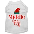 thumbnail image 1 of Christmas Pet Dog  Cat Shirt Screen Printed, "Middle Elf", 1 of 11