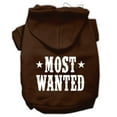 thumbnail image 1 of Pet Dog  Cat Hoodie Screen Printed, "Most Wanted", 1 of 11