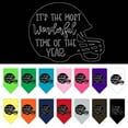 thumbnail image 1 of Pet and Dog Bandana Screen Printed, "It's The Most Wonderful Time Of The Year (Football)", 1 of 10