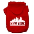 thumbnail image 1 of Mirage Pet  New York Skyline Screen Print Pet Hoodies, Red - Extra Large 16, 1 of 1