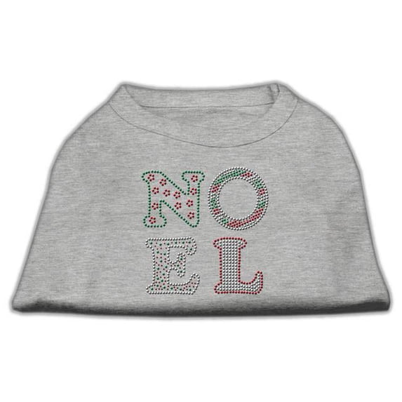 Mirage Pet Noel Rhinestone Dog Shirt - Gray, 3XL