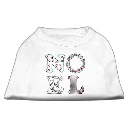 Mirage Pet Noel Rhinestone Dog Shirt - White, Small