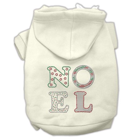 Noel Rhinestone Hoodies Cream XS (8)