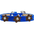 thumbnail image 1 of Metallic Flower Ice Cream Collar Blue With Flowers Size Bronze 20, 1 of 2