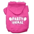 thumbnail image 1 of Mirage Pet  Party Animal Screen Print Pet Hoodies, Bright Pink - Extra Large 16, 1 of 1