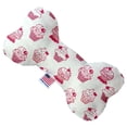 thumbnail image 1 of Mirage Pet 1115-SFTYBN6 Pink Whimsy Cupcakes 6 in. Stuffing Free Bone Dog Toy, 1 of 2