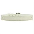 thumbnail image 1 of Mirage Pet Products 10-01 SmWtC .38 in.  - 10mm Faux Croc Two Tier Collars White Small, 1 of 1