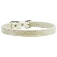 thumbnail image 1 of Mirage Pet Products Faux Snake Skin 3/8" Plain Collar Off White 10, 1 of 8