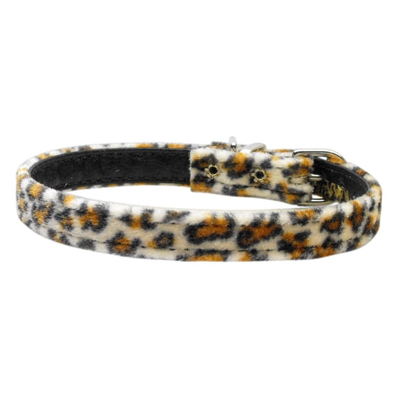 Dog, Puppy Pet Plain Collar, "3/8" Wide Animal Print"