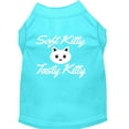 thumbnail image 1 of Mirage Pet Products 10-Inch Softy Kitty, Tasty Kitty Screen Print Dog Shirt, Small, Aqua, 1 of 10