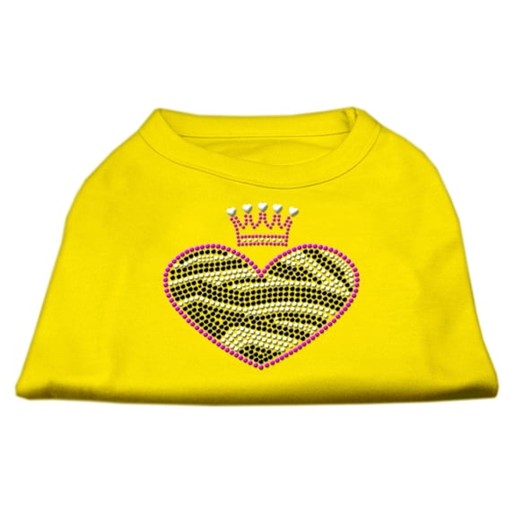 Pet Dog Cat Shirt Rhinestone, "Zebra Heart"