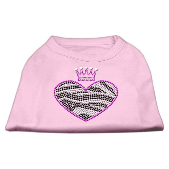 Pet Dog Cat Shirt Rhinestone, "Zebra Heart"