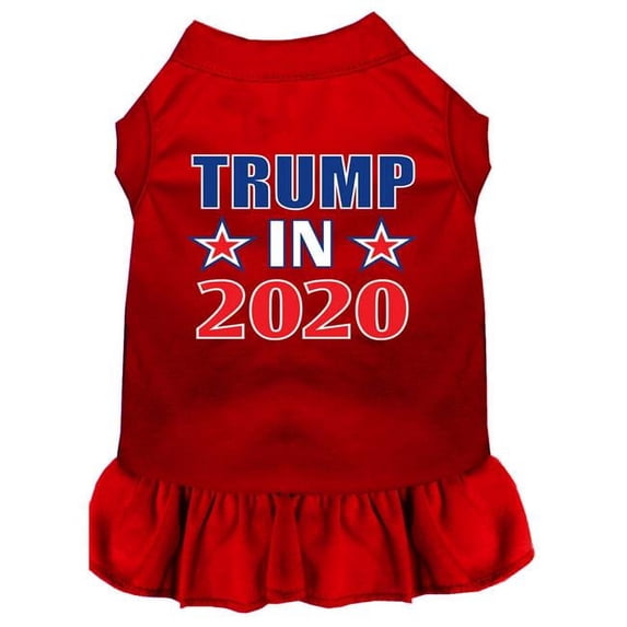 Mirage Pet Products 58-465 RDXXXL Trump in 2020 Screen Print Dog Dress - Red, 3XL