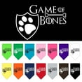 thumbnail image 1 of Pet and Dog Bandana Screen Printed, "Game of Bones", 1 of 10