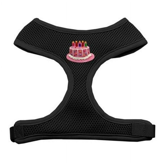 Mirage Pet Products 73-34 SMBK Pink Birthday Cake Chipper Black Harness Small