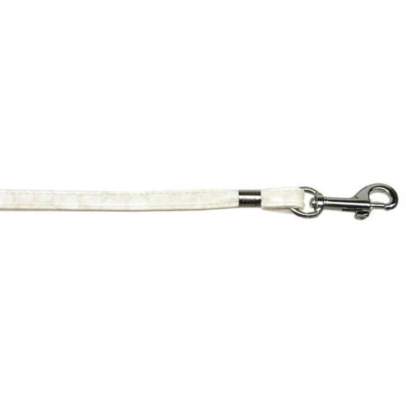 Mirage Pet Products 80-13OW Faux Snake Skin . 38 inch plain leash Off-White . 38 inch Plain Leash