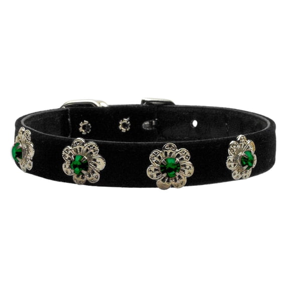 Dog, Puppy Pet Collar, "Pasadena Crystal Flower"