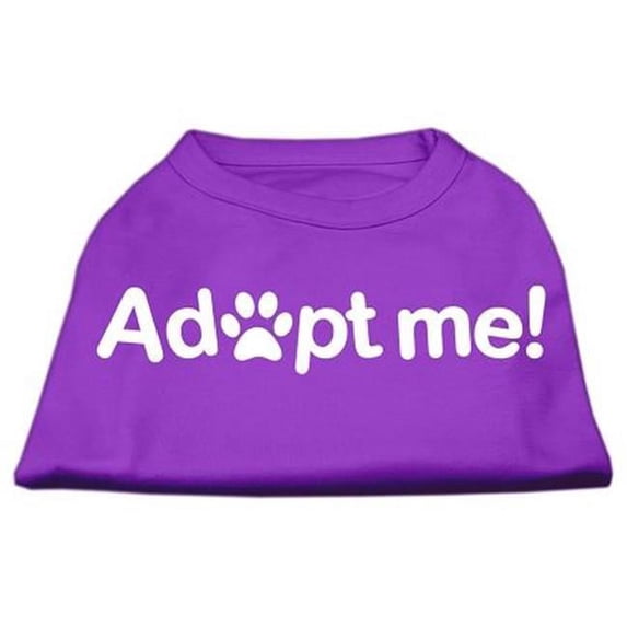 Mirage Pet Products Adopt Me Screen Print Shirt Purple Med - 12