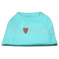 thumbnail image 1 of Mirage Pet Products  Adopted Rhinestone Shirt Aqua L - 14, 1 of 1