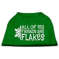 thumbnail image 1 of Mirage Pet Products  All my Friends are Flakes Screen Print Shirt Emerald Green XS - 8, 1 of 1