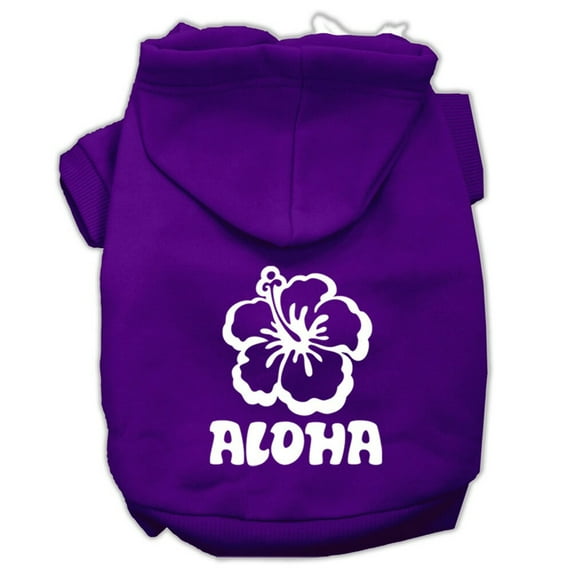 Pet, Dog Cat Hoodie Screen Printed, "Aloha Flower"