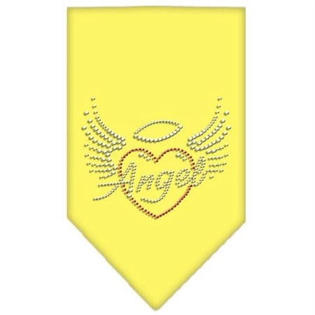 Mirage Pet Products Angel Heart Rhinestone Bandana Yellow Small