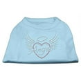 thumbnail image 1 of Mirage Pet Products  Angel Heart Rhinestone Dog Shirt Baby Blue XXL - 18, 1 of 1