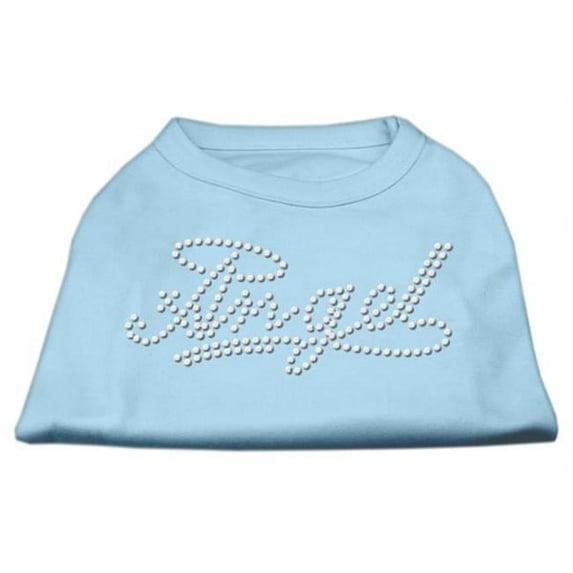Mirage Pet Products Angel Rhinestud Shirt Baby Blue XL - 16